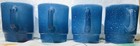 Anchor Hocking Fire-King Blue Speckled Glass Mugs Set of 4, Stackable, Vintage — photo 1