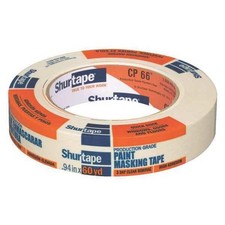 Shurtape Painter's Tape, Natural, 24 mm W, 55 m L, 5.6 mil Thick, CP 066 199898