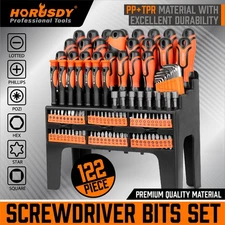 122Pc Magnetic Screwdriver Set Ratchet Handle Nut Driver Hex Key Socket Bits