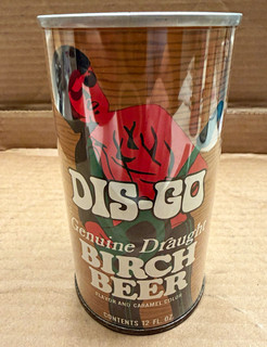 Dis Co Genuine Draught Birch Beer Soda Can Pull Tab 12 fl oz
