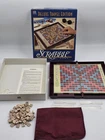 Scrabble Deluxe Travel Edition Game VTG Milton Bradley 1990 Missing 7 Tiles