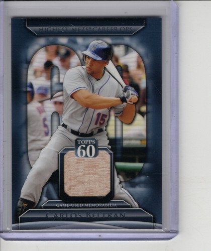 2011 TOPPS 60 SERIES 1 CARLOS BELTRAN GAME-USED BAT RELIC #T60RCB