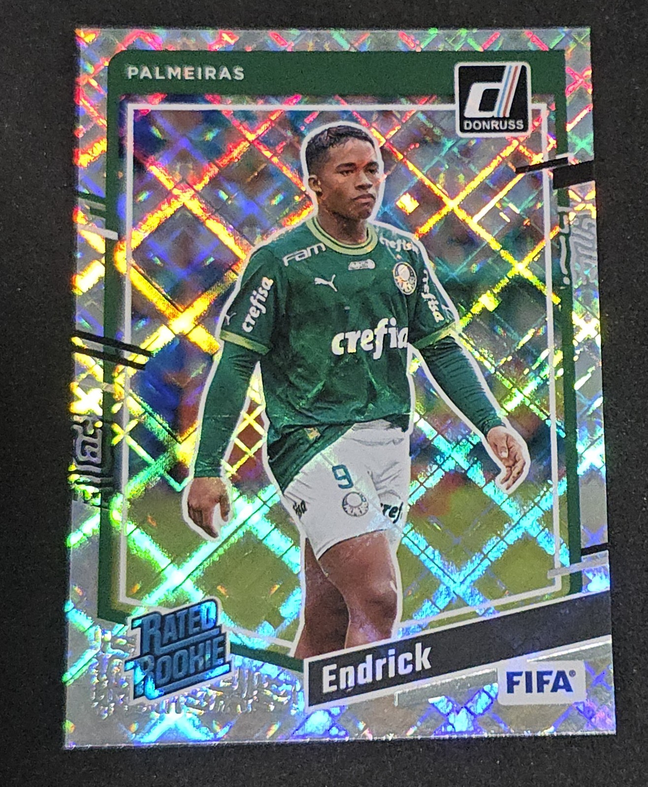 2023-24 Panini Donruss Soccer FIFA Endrick #176 RC Rated Rookie Diamond