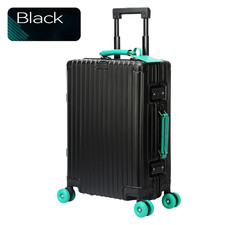 BOPAI Full Aluminium Check-In Suitcase Hard Shell Metal Luggage Travel Case 80L