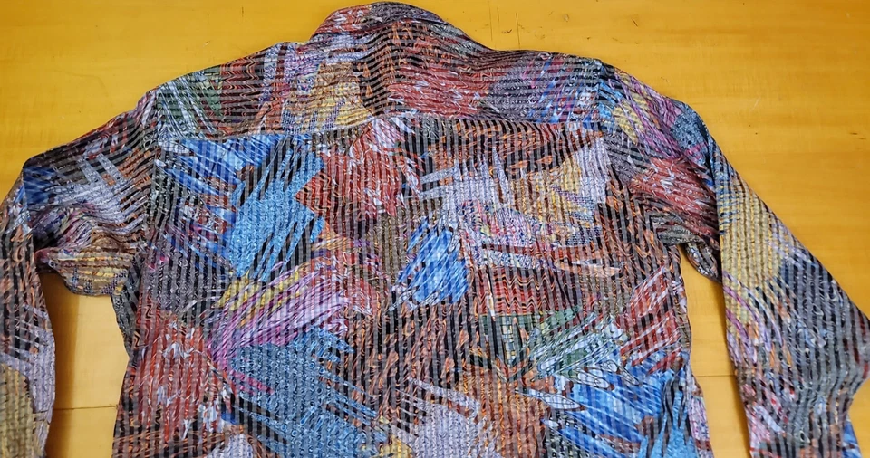 Camisa Luchiano Visconti Para Hombres L Cuello Multicolor Manga Larga Botón Delantero Foto 3 de 4