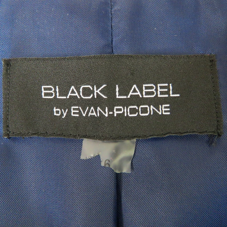 Chaqueta Blazer Formal Black Label by Evan Picone Azul Marino Talla 6 Pequeña Foto 4 de 4