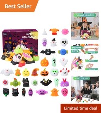 Random 32-Pack Halloween Squishy Toys - Perfect for Treat Bags and Parties