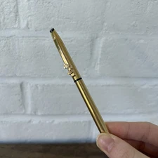 Vintage Walt Disney Prods. Gold Tone Mickey Mouse Ballpoint Pen Hardened Steel