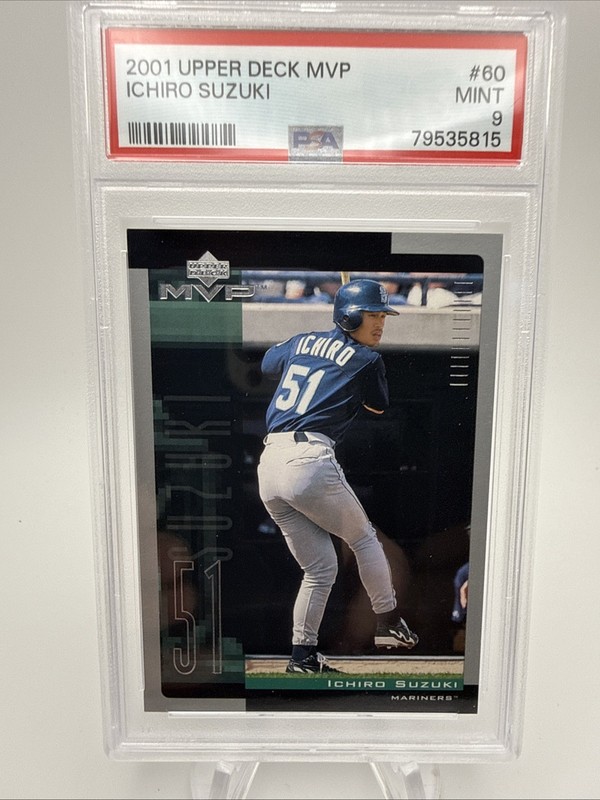 2001 Upper Deck MVP Ichiro Suzuki #60 - Rookie - RC - PSA 9 - MINT