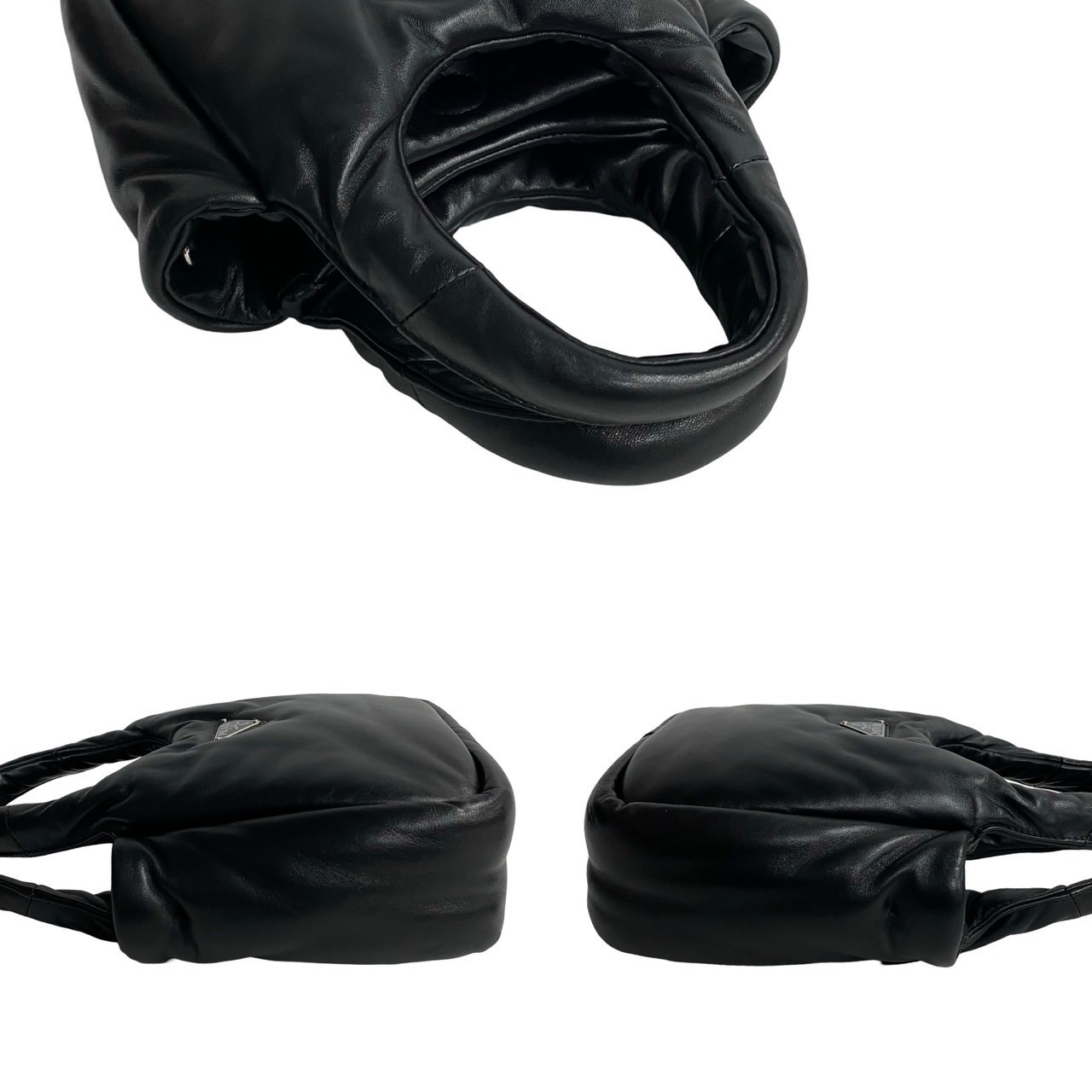 PRADA Soft padding Triangular logo Shoulder Bag l… - image 5