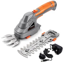 Terratek 7.2V Cordless Hedge Trimmer 2-in-1 Handheld Bush Cutter
