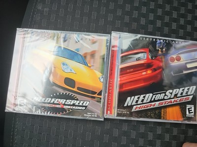 X2 Sealed Scholastic Need For Speed Games - Porsche unleashed And High Stakes