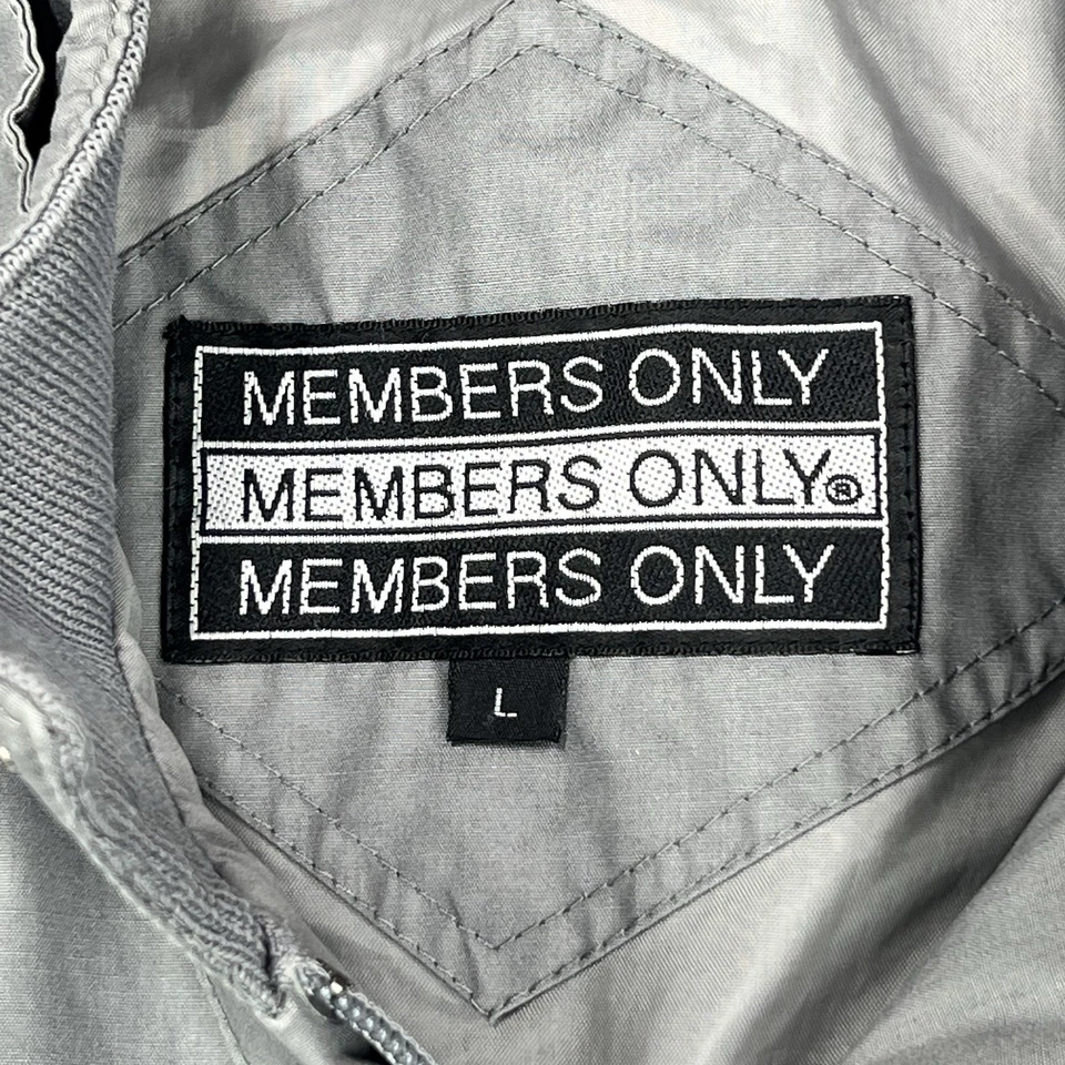 Chaqueta de colección solo para miembros para hombre grande gris Bomber Racern Foto 4 de 4