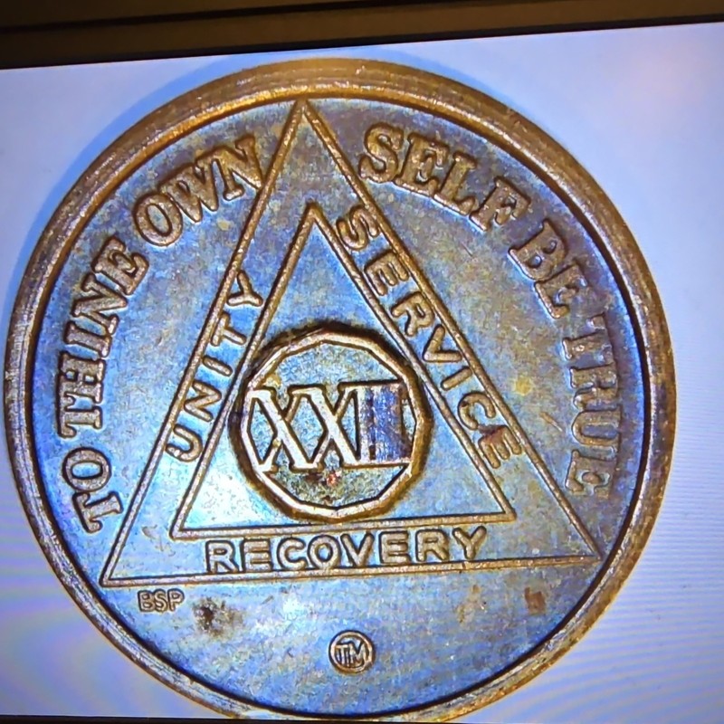Unity Service XXII Bronze Recovery Token Medallion Serenity Prayer