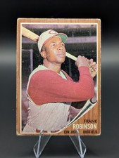1962 Topps Frank Robinson #350 Cincinnati Reds HOF Vintage Raw VG