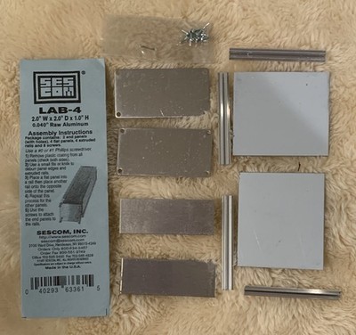 Project Box Aluminum SESCOM LAB-4, 2'' W 2'' D 1  H, Audio Enclosure