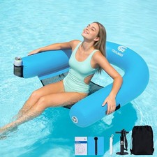 Inflatable XL Floating Pool Chair Heavy Duty PVC