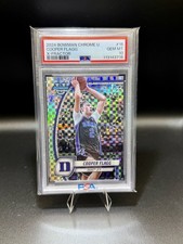 2024-25 Bowman Chrome U Cooper Flagg 1st Prospect X-Fractor #16 PSA 10 Gem MT