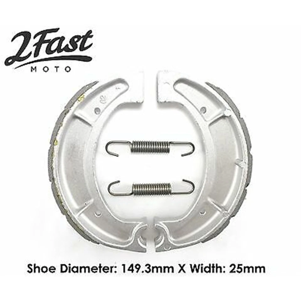 Zapatas de freno traseras ranuradas para Yamaha CS, DT, IT, RD, SR, XT, YZ VB-228 / EBC510 Foto 3 de 4