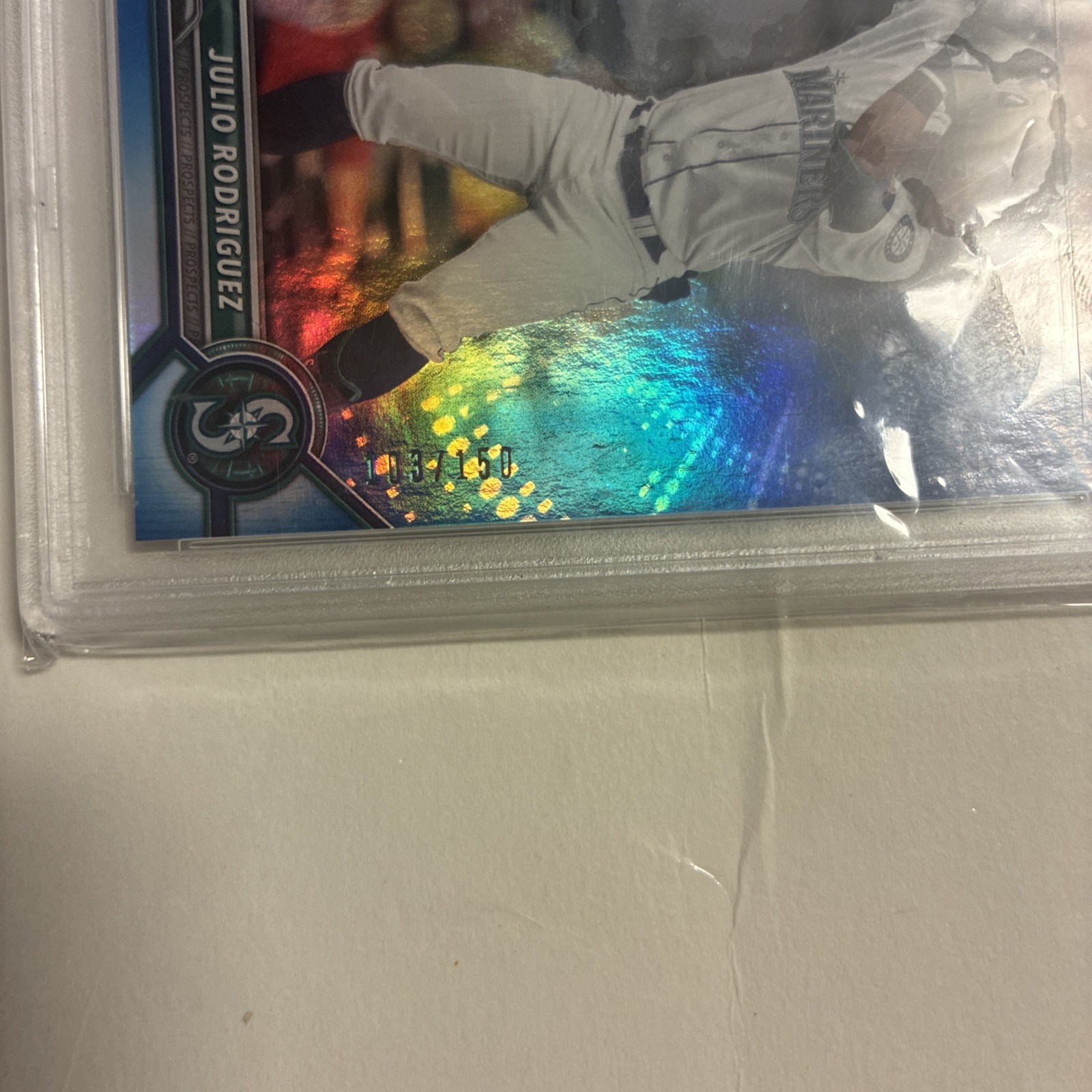 Julio Rodriguez 1st Bowman PSA 10 /150 view 3
