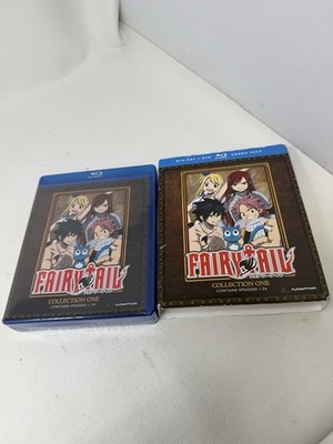 Fairy Tail: Collection One (Blu ray/DVD Combo) Episodes 1-24 NEW/sleeve dmg
