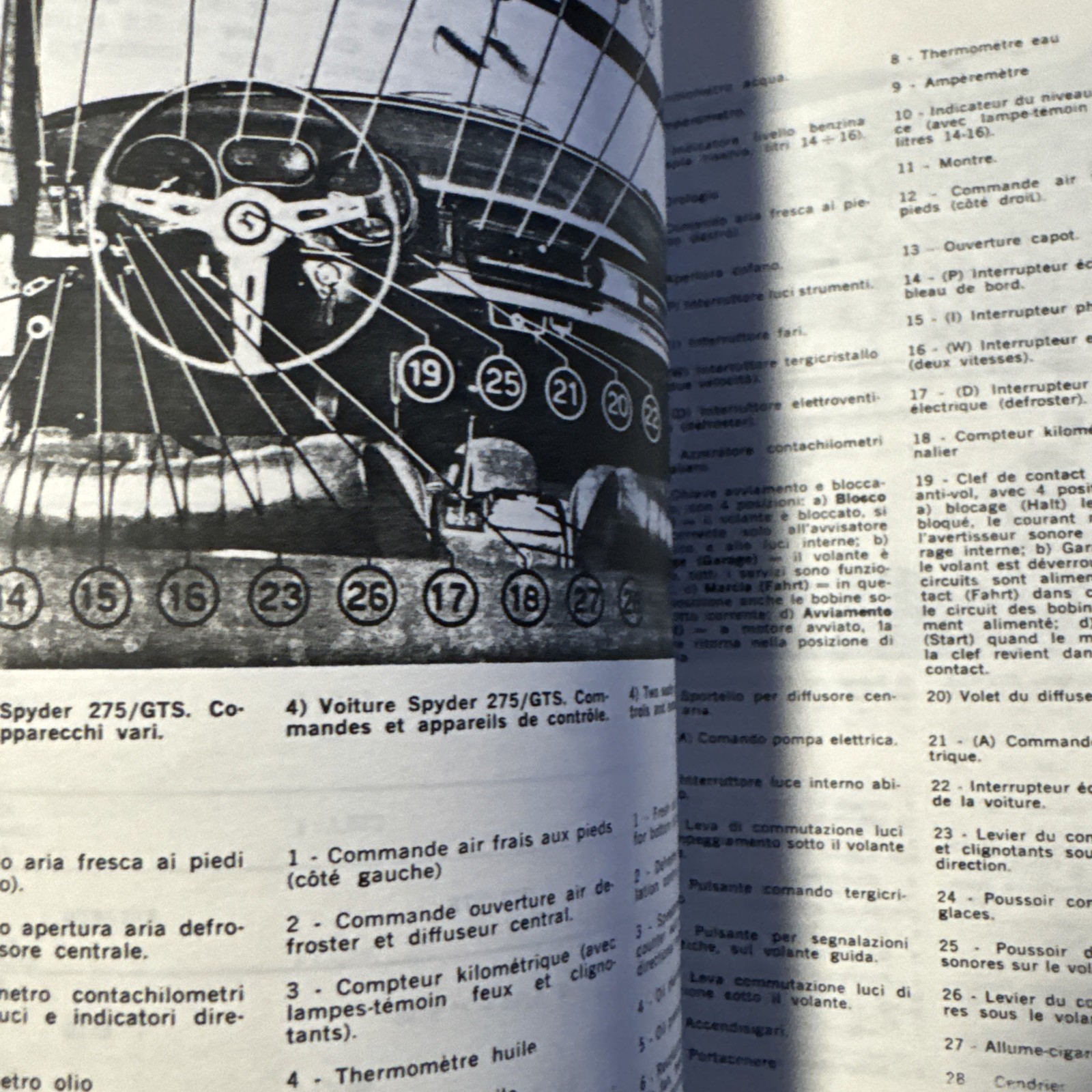 Reprinted Ferrari 275 GTB/GTS Owners Manual Handbook