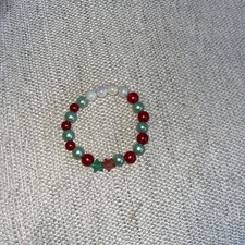 Beaded Christmas bracelet  