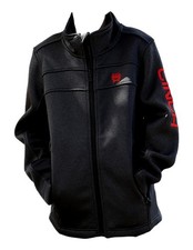 Cinch Western Jacket Boys Bonded Zipper Logo Charcoal MWJ5080001