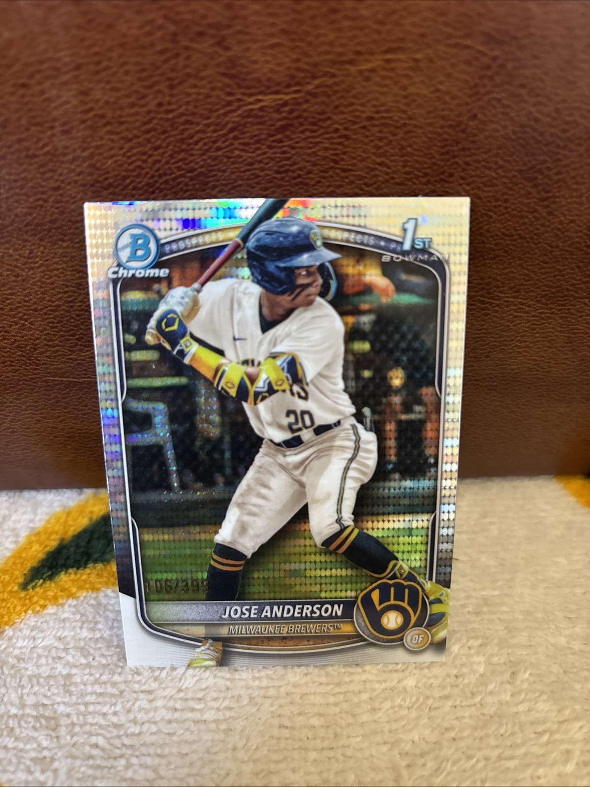 2025 Bowman Chrome Jose Anderson 1st Bowman Pulsar Refractor /399 Bcp-193