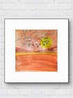 Desert Tree Blooms Contemporary Expressionist Original 12x12 Watercolor Signed — photo 9