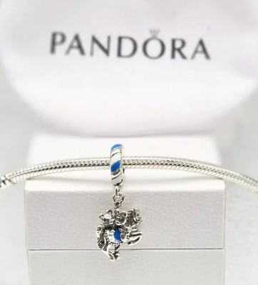 Disney Pandora Mickey Mouse And Minnie Mouse Carousel Dangle Charm 925 ALE NEW