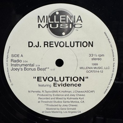 DJ REVOLUTION + EVIDENCE - EVOLUTION (12'')  1999!!!  RARE!!!  DILATED PEOPLES