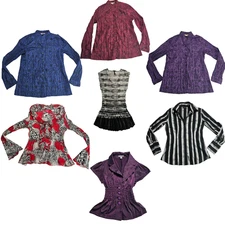 Lot of 7 Women’s Tops Blouses Small – Variety Styles & Colors