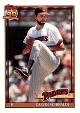 1991 Topps #424 Calvin Schiraldi