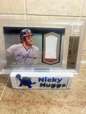 Bryce Harper 2018 Dynasty Game Used Patch Autograph 2/10 BGS 9.5 Nationals Phils
