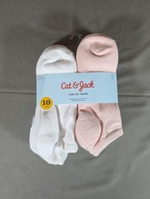 Low Cut Socks Cat  Jack 10pk Lightweight - Size L  Shoe Size 3-7 