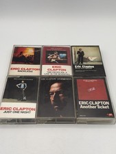 Eric Clapton Cassette Tapes Lot of 6 Journeyman, Backless, Just One Night  More