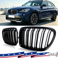 Pair For 2009-2014 Bmw X1 E84 Front Bumper Kidney Grille Hood Grill Gloss Black Pair For 2009-2014 Bmw X1 E84 Front Bumper Kidney Grille Hood Grill Gloss Black