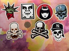 Skull Miscellaneous Stickers Lot Of 9 New