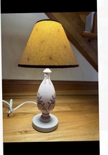 Nursery / Kids Room Nightstand Lamp Light. Approx 17.5" H w/shade . Floral Pink