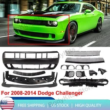 Full Front Bumper Cover Set Fits 2008-2014 Dodge Challenger Hellcat Style SRT