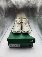 Puma Girls Inverse Shimmer Jr Sneakers Mesh White Gold Size 5.5 GS NEW