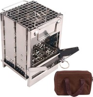 Lightweight 304 Stainless Steel Folding Camping Stove for Backpacking Adventures