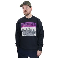 Vintage 90s Stone Mountain Sweatshirt Mens XL USA Made Black Horseman Crewneck