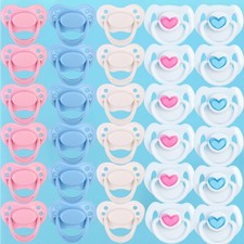 50Pcs Magnetic Pacifiers Dummy for Reborn Baby Dolls Handmade Accessories Gift