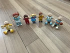Vtg Cabbage Patch Kids Mini Poseable Figures Lot of 7 PVC Toys 1984 1980s CPK
