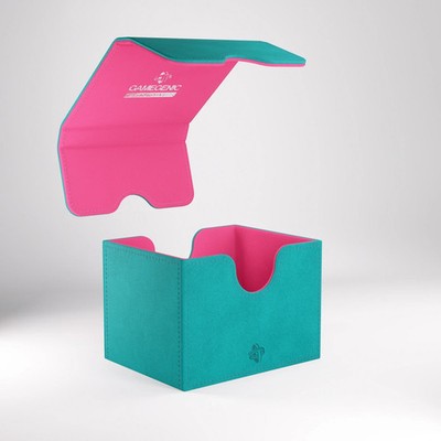 1 GameGenic Teal/Pink 100+ Convertible Sidekick XL Deck Box