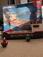 Playmobil 4472 Conlines Cargo Ship With Box - Complete Set