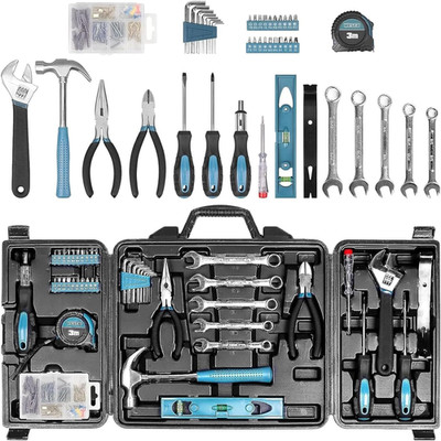 Tool Kit for Home, 144 Piece Hand Tool Set with Storage Box, General Basic Repai