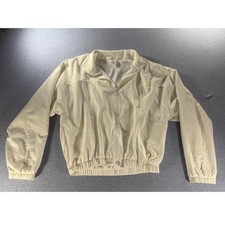 Victoria's Secret PINK Cream Windbreaker Jacket Mesh Lined Full Zip XS